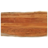 Table Top 100x60x3.8 cm Rectangular Solid Wood Acacia Live Edge