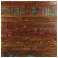 Table Top 80x80x1.5 cm Square Solid Wood Reclaimed