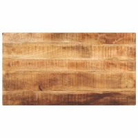 Table Top 100x60x2.5 cm Rectangular Solid Wood Rough Mango