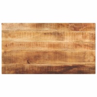Table Top 120x60x1.5 cm Rectangular Solid Wood Rough Mango