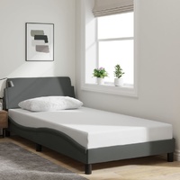Bed Frame "Dover" Dark Grey 107x203 cm King Single Fabric