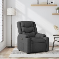 Recliner Chair Dark Grey Fabric