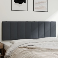 Headboard Cushion "Hanko" Dark Grey 152 cm Queen Velvet