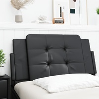 Headboard Cushion "Zadar" Black 107 cm King Single Faux Leather