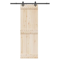 Sliding Door Hardware Kit 152,5 cm Steel Black