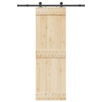 Sliding Door Hardware Kit 152,5 cm Steel Black