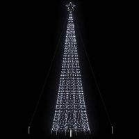 LED Christmas Tree with Spikes 1534 LEDs Cold White 500 cm