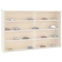 Wooden Collector's Display Case with Doors 60x8.5x37cm