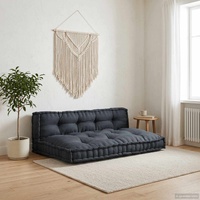 Pallet Sofa Cushion 2 pcs Anthracite 120 x 80 x 38 cm Fabric