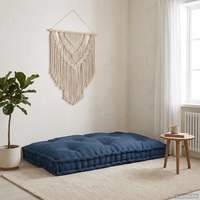 Pallet Sofa Cushion Indigo 120 x 80 x 12 cm Fabric