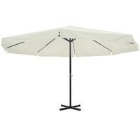 Garden Parasol White Aluminium 500 cm