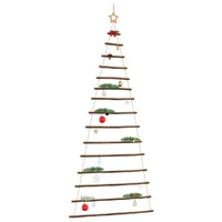  Hanging Christmas Tree with Top Star 100x210 cm Natural Branch