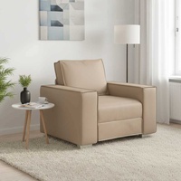 Sofa Chair Cappuccino 100 cm Faux Leather