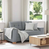 Loveseat Sofa Light Grey 160x77x82 cm Fabric