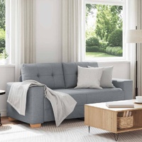 Loveseat Sofa Light Grey 180x77x82 cm Fabric
