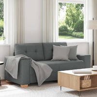 Loveseat Sofa Dark Grey 180x77x82 cm Fabric