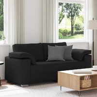 Loveseat Sofa Black 180 cm Fabric