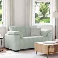 Loveseat Sofa Light Grey 160x77x82 cm Velvet
