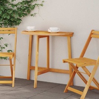 Folding Garden Table Half-Round 78x46x75 cm Solid Wood Acacia
