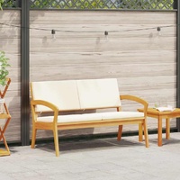 Garden Bench with Cushions 115x70x72 cm Solid Wood Acacia