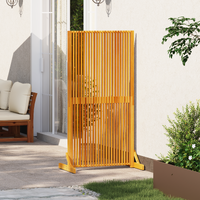 Privacy Screen Brown 79,5 x 50 x 150 cm Solid Acacia Wood