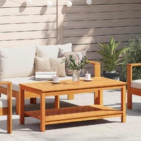 Side Table Oil Natural 110 x 55 x 45 cm Solid Acacia Wood