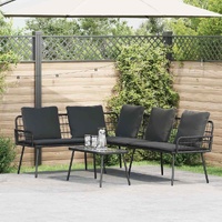Sofa with Cushion Anthracite 173 x 231 x 90cm Steel
