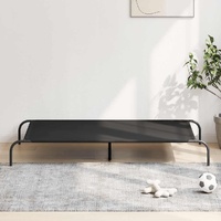 Elevated Dog Bed Black 150x90x20 cm Oxford Fabric and Steel