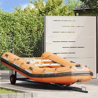 Boat Trailer 212-302 cm Adjustable Length 160 kg Steel