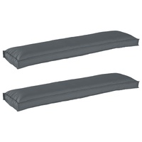 Pallet Cushions for Bench 2 pcs Anthracite 150x40x8 cm Oxford Fabric