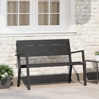 Garden Bench - Steel and WPC in Black