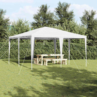 Party Tent White 400 x 400 x 266 cm Polyethylene and Steel