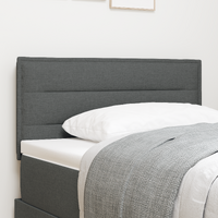 Headboard Lines Design Dark Grey 100 cm Fabric