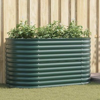 Raised Bed Green 160 x 80 x 81 cm Steel