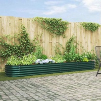 Raised Bed Green 400 x 80 x 44 cm Steel