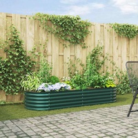 Raised Bed Green 240 x 80 x 44 cm Steel