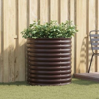 Raised Bed Brown 80 x 80 x 81 cm Steel