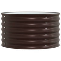Raised Bed Brown 80 x 80 x 44 cm Steel