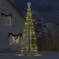 LED Christmas Tree Warm White 160 x 160 x 503 cm Iron