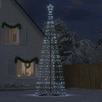 LED Christmas Tree Cool White 160 x 160 x 503 cm Iron