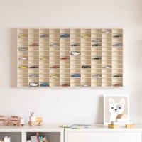 Wall Display Case Beige 98 x 4,5 x 55 cm Engineered Wood