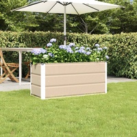 Planter Ivory 100 x 40 x 45 cm Steel