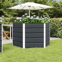 Planter Anthracite 129 x 129 x 75 cm Steel