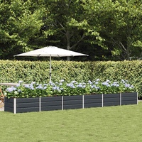 Planter Anthracite 480 x 80 x 45 cm Steel