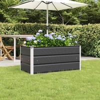 Planter Anthracite 100 x 50 x 45 cm Galvanised Steel