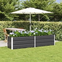 Planter Anthracite 195 x 50 x 45 cm Galvanised Steel