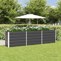 Planter Anthracite 290 x 50 x 75 cm Galvanised Steel