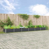 Planter Anthracite 580 x 100 x 45 cm Galvanised Steel