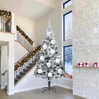 Christmas Bauble Set XXL 3 pcs White Plastic