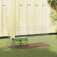 Rabbit Cage Silver 110 x 55 x 55 cm Galvanised Steel